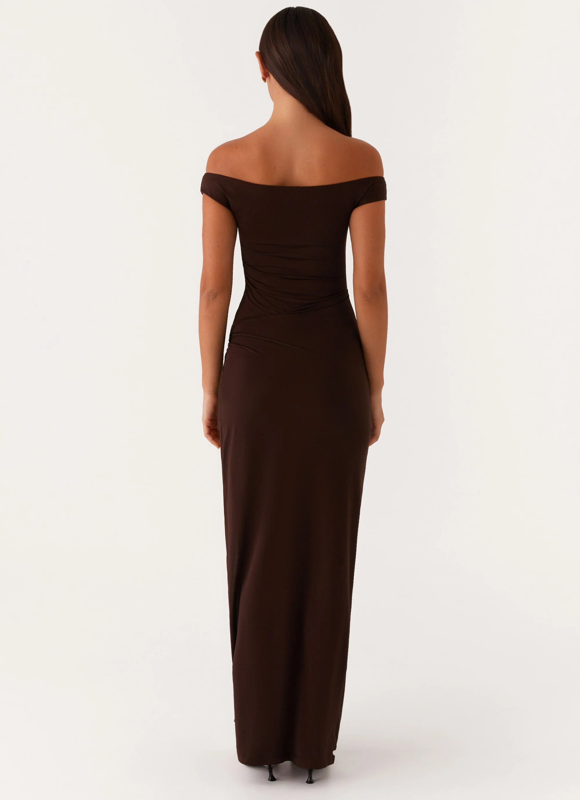 Amerie Maxi Dress - Chocolate - Image 5