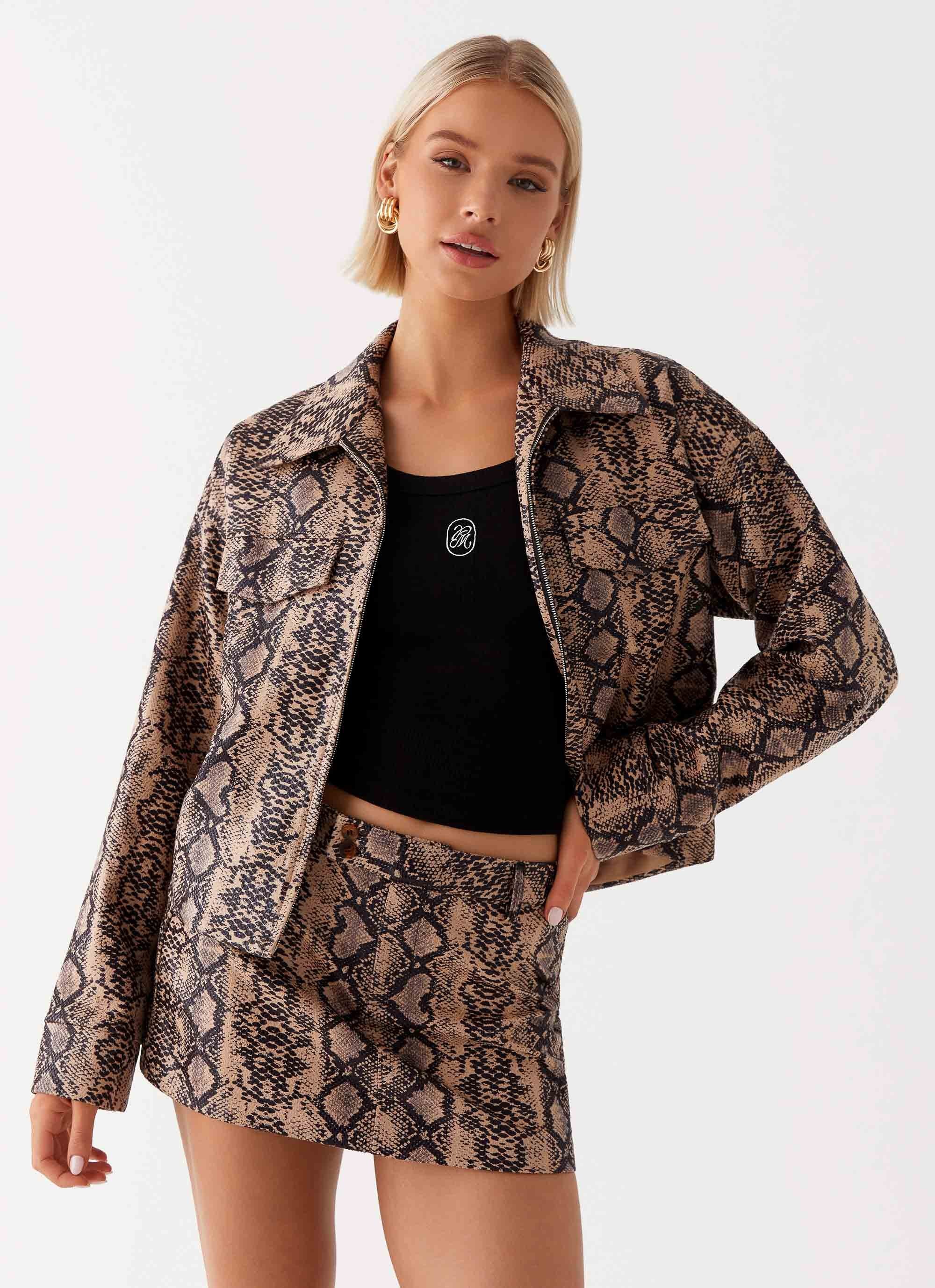Bethany Oversized Jacket - Snake - Image 3