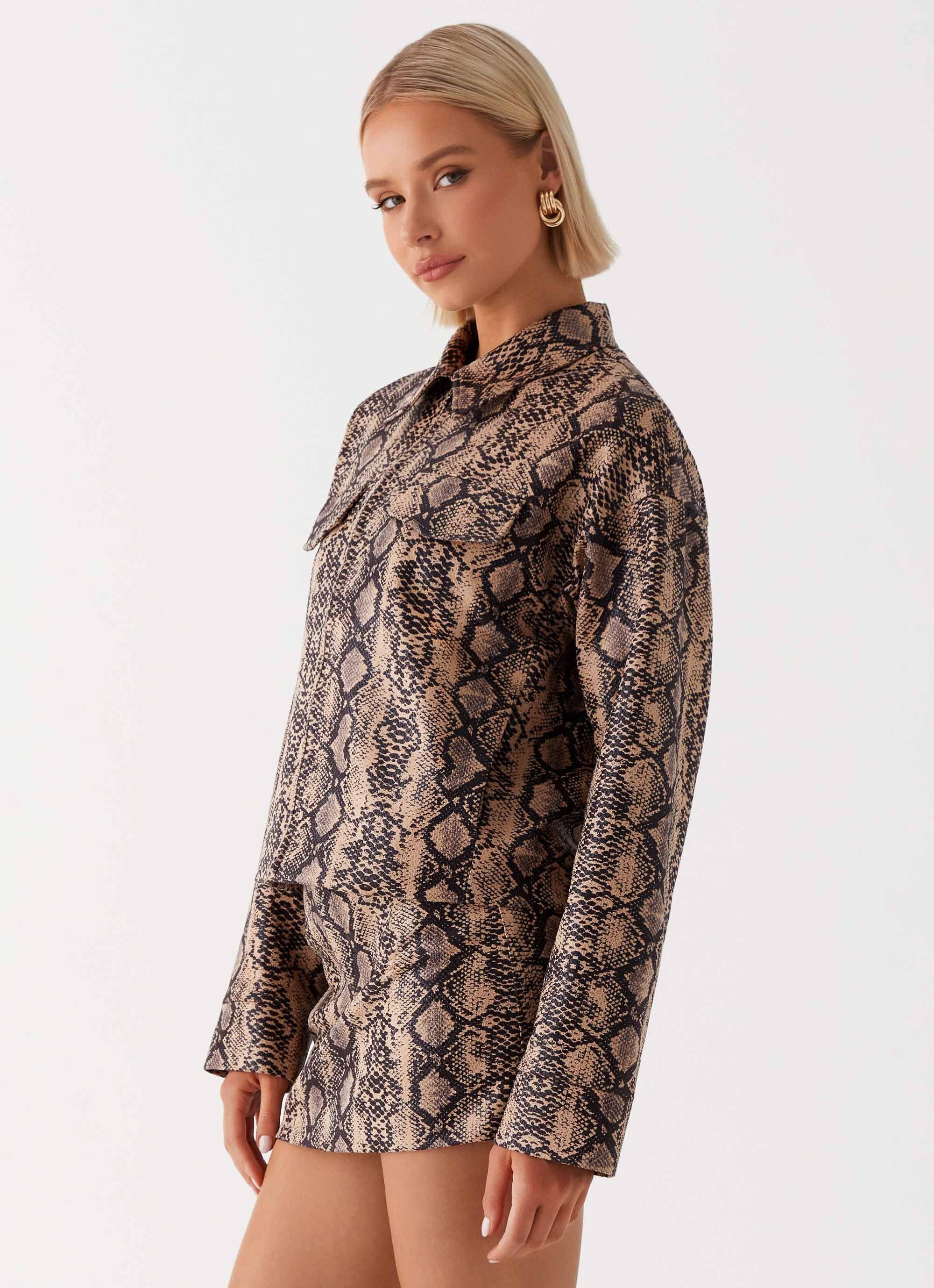 Bethany Oversized Jacket - Snake - Image 5