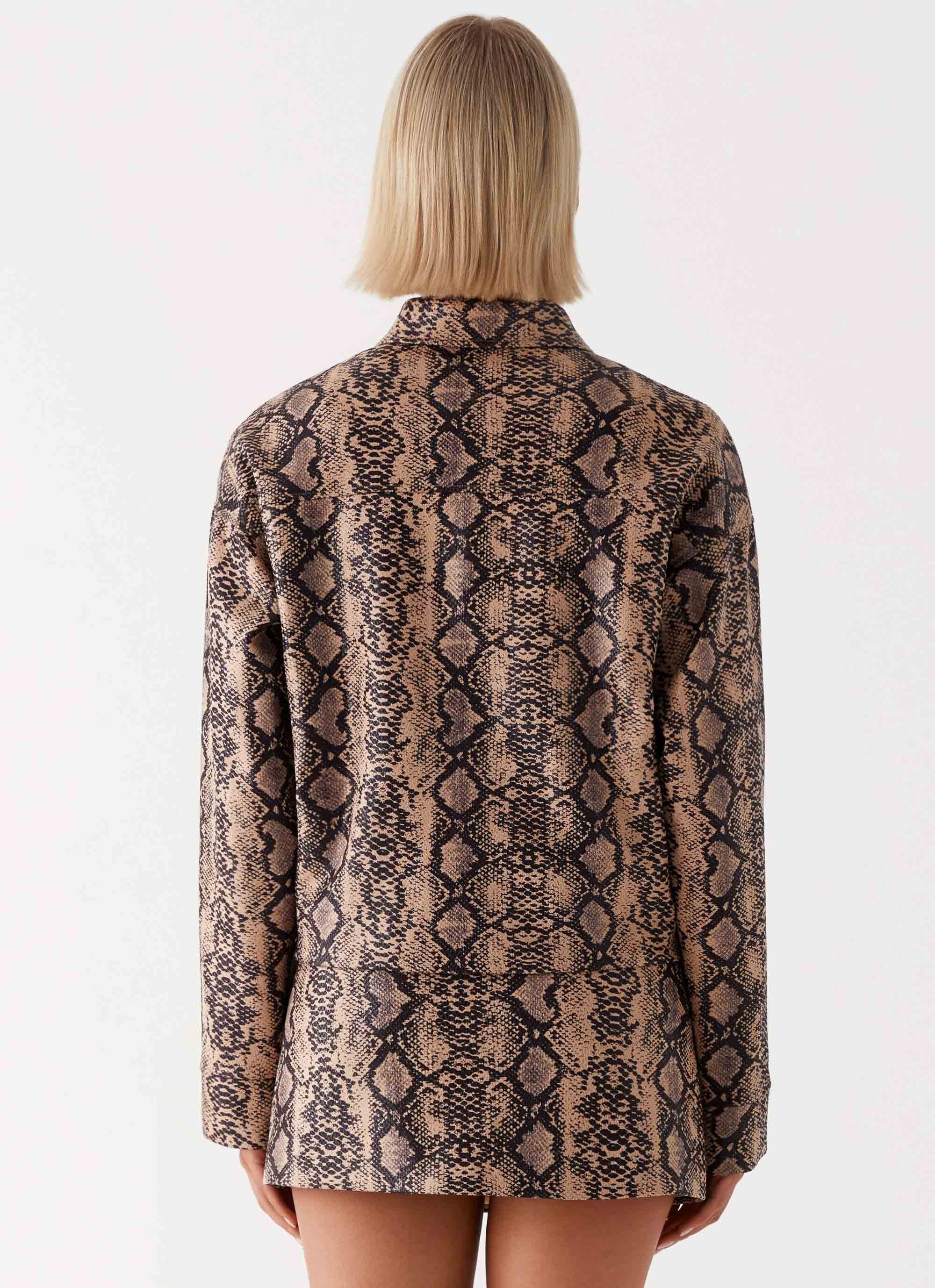 Bethany Oversized Jacket - Snake - Image 6