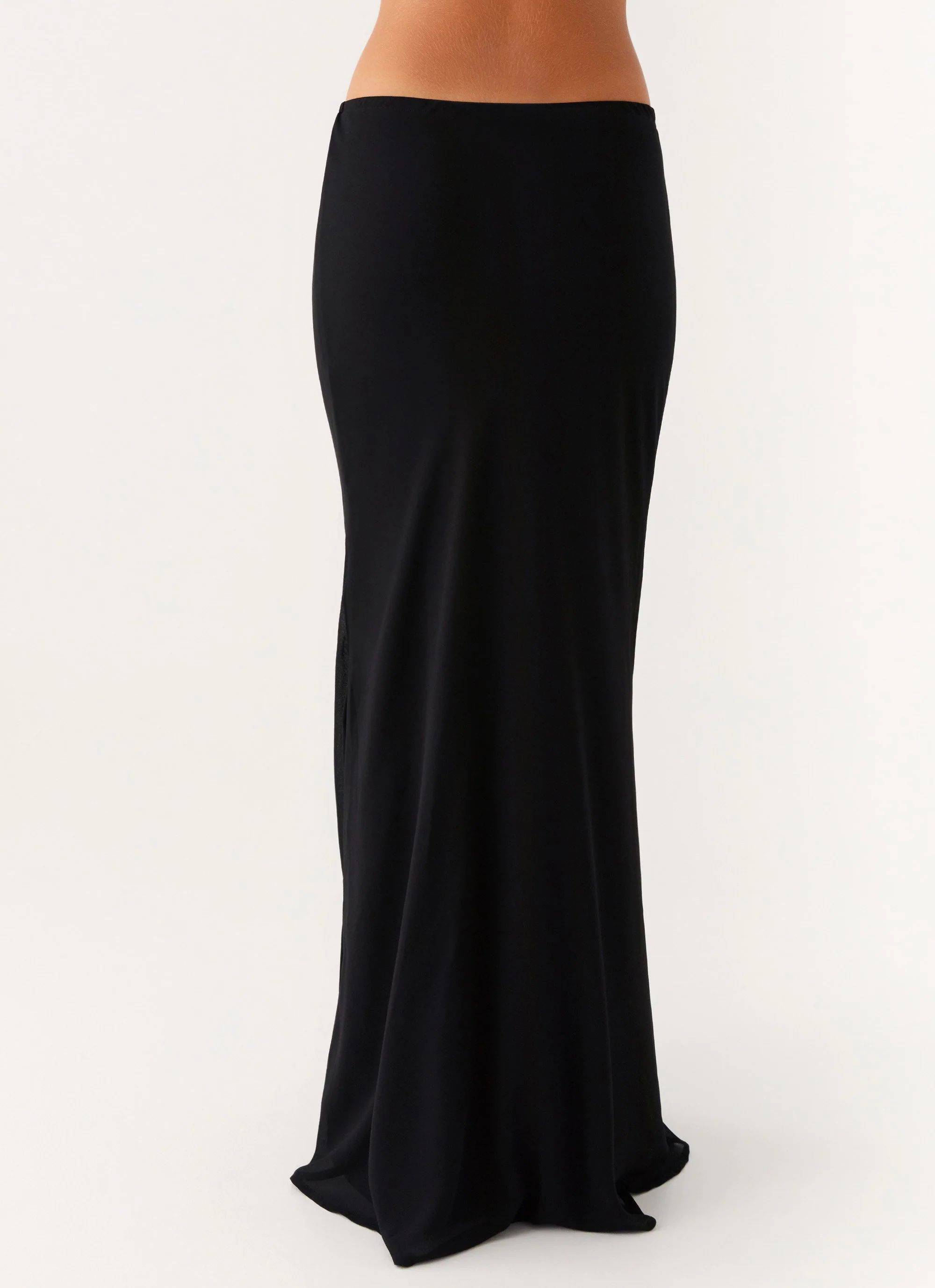 Canyon Chiffon Maxi Skirt - Black - Image 7