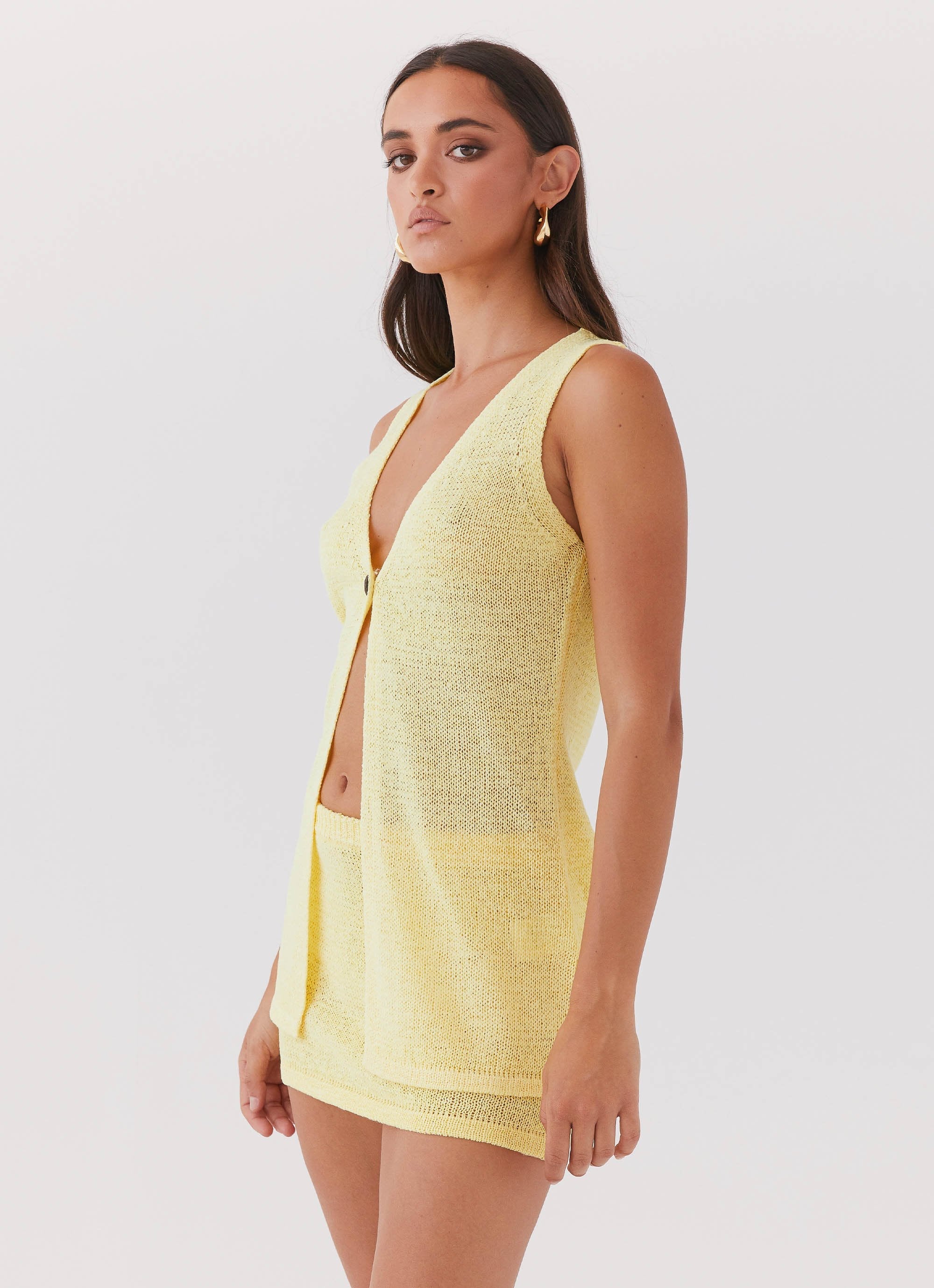 Capri Glow Knit Top - Canary - Image 3