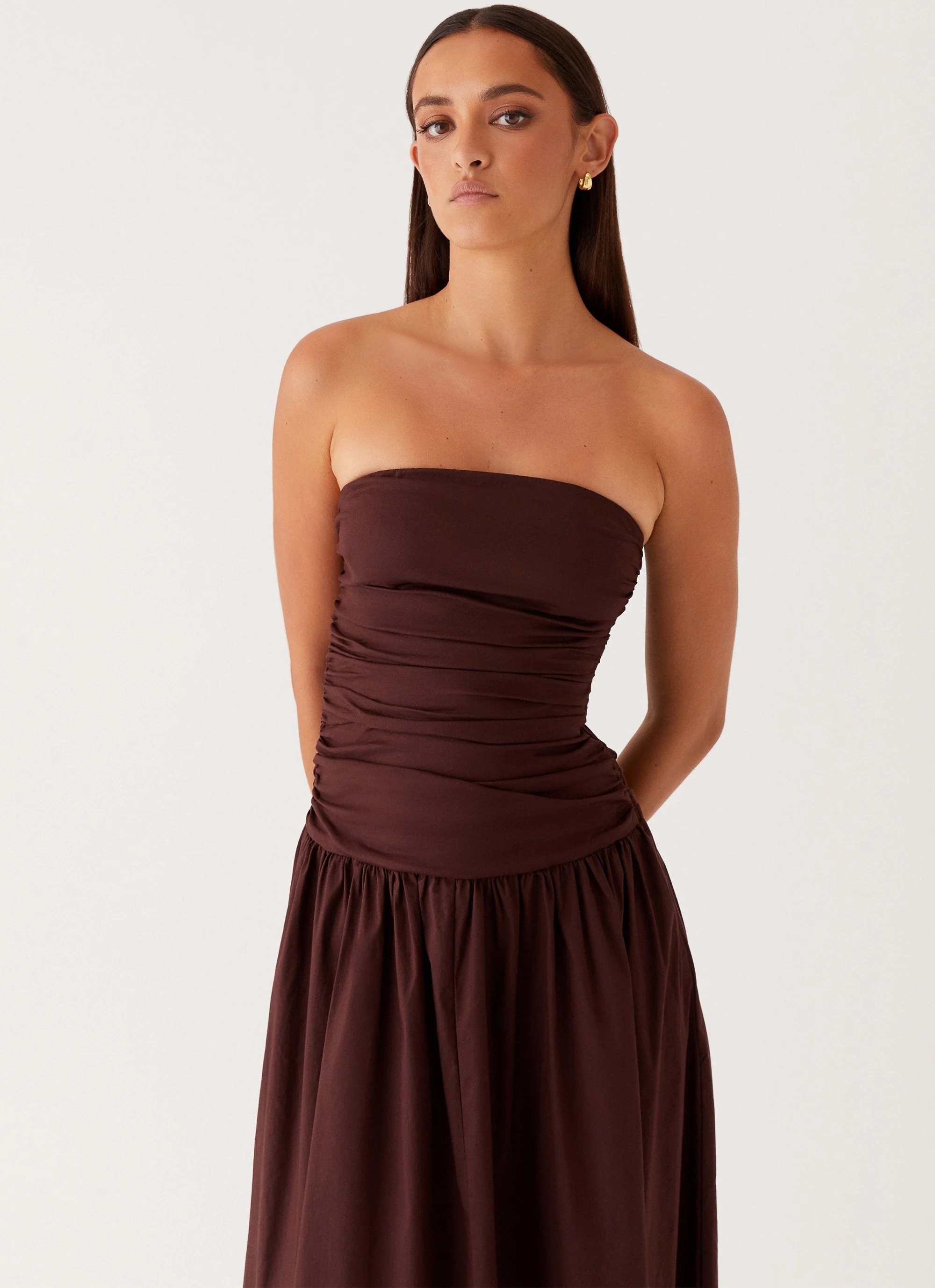 Carmel Maxi Dress - Brown - Image 6