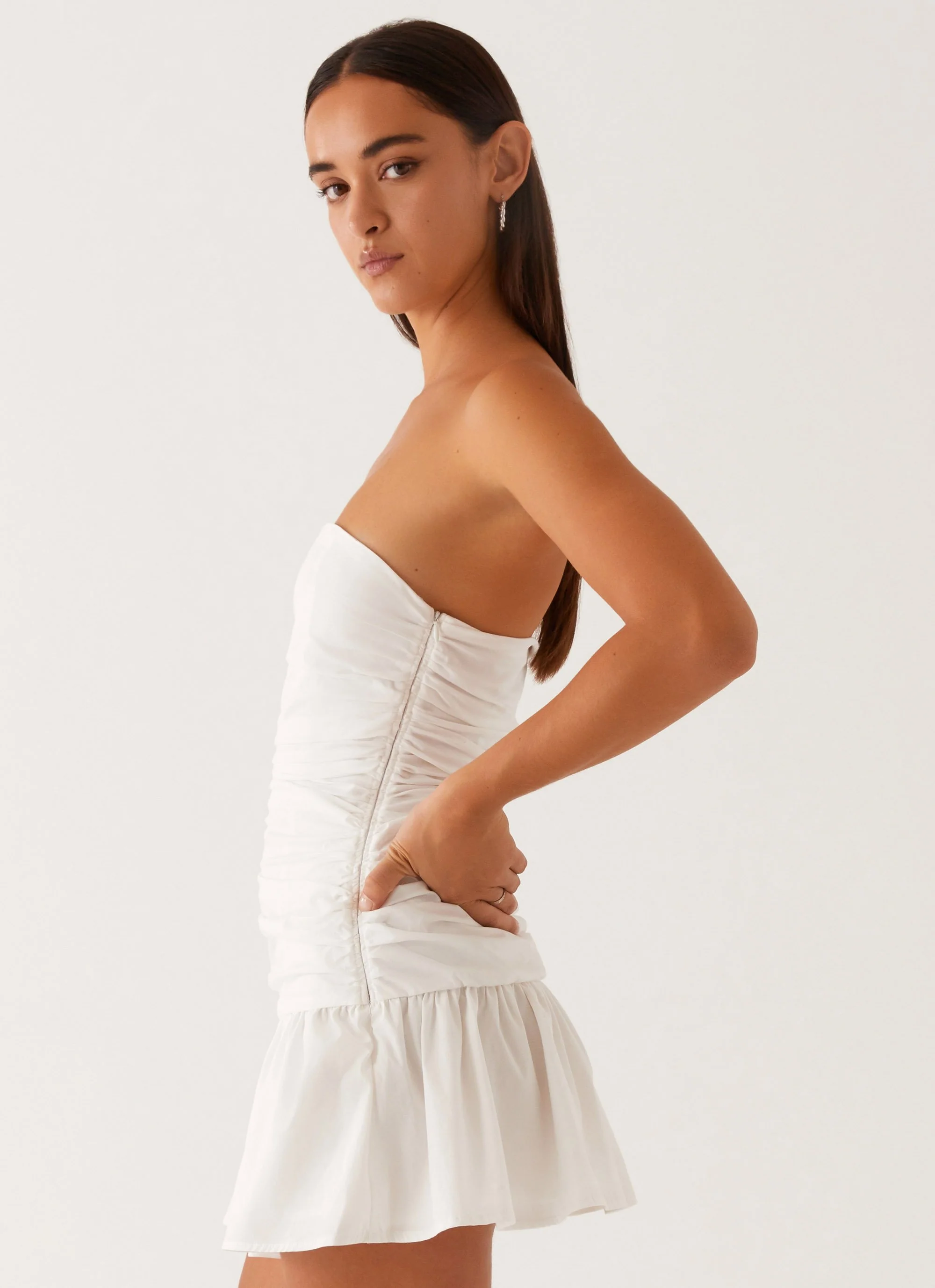 Carmel Mini Dress - White - Image 4