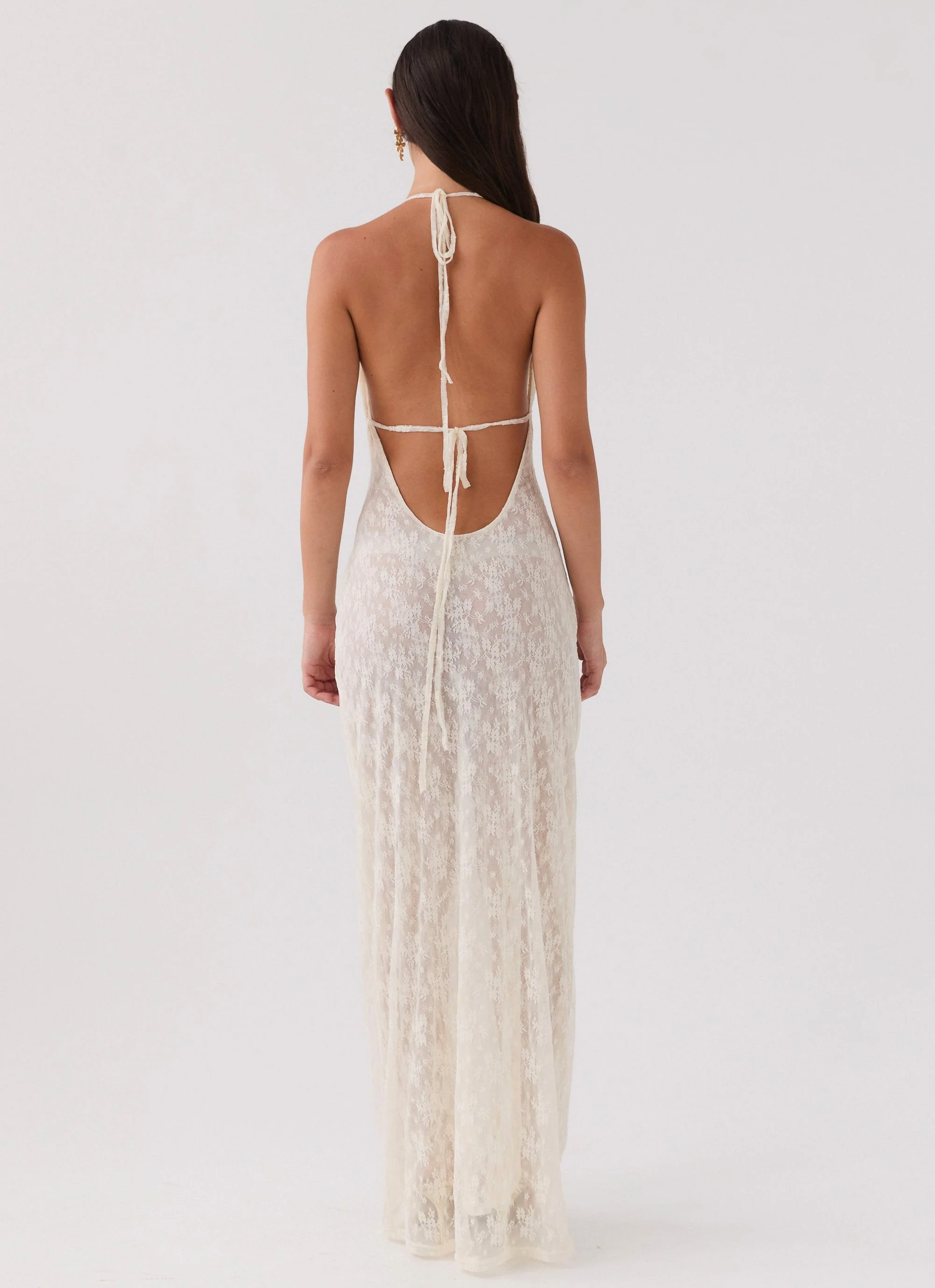 Champagne Coastline Maxi Dress - Ivory - Image 6