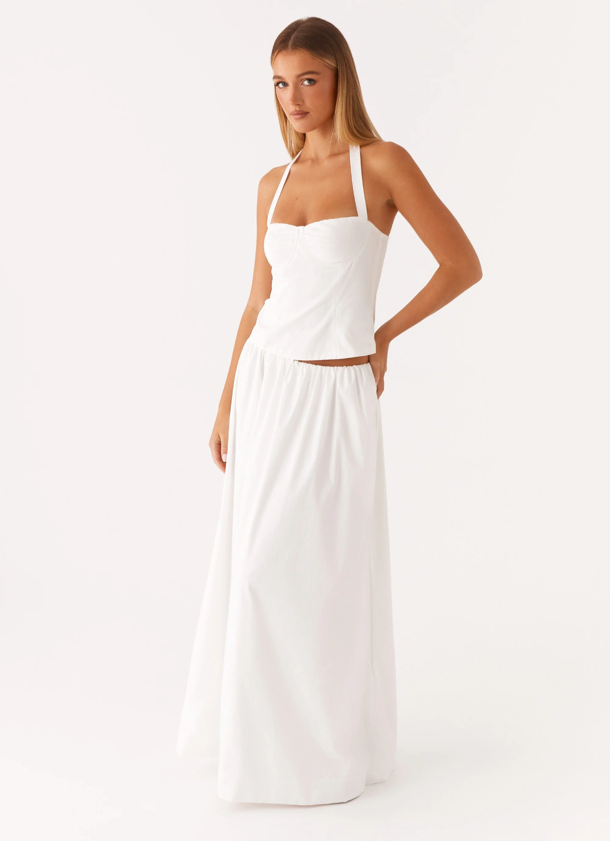 Cheryl Maxi Skirt - White - Image 6