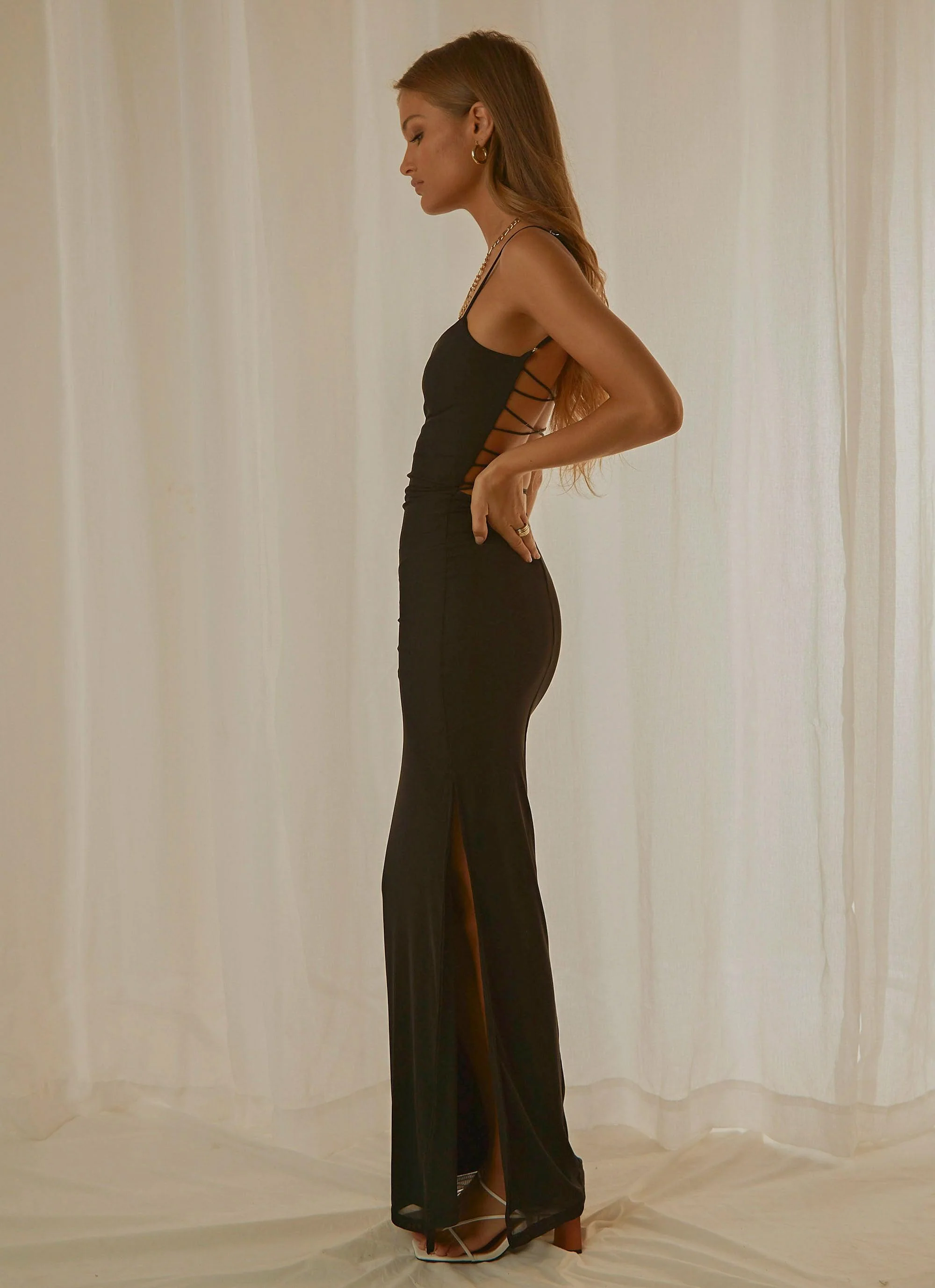 Heading West Maxi Dress - Noir - Image 6