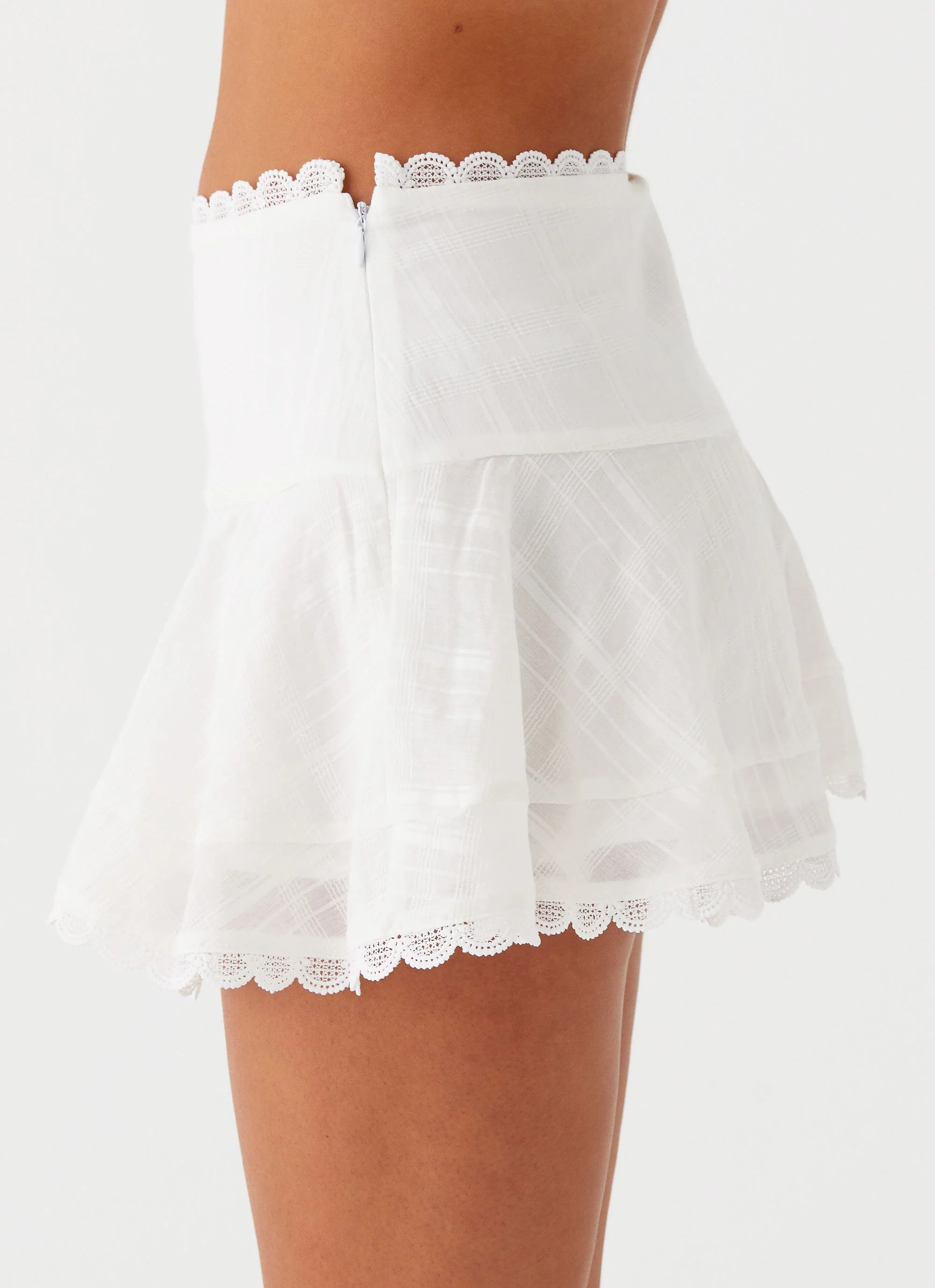 Hundred Percent Mini Skirt - White - Image 4