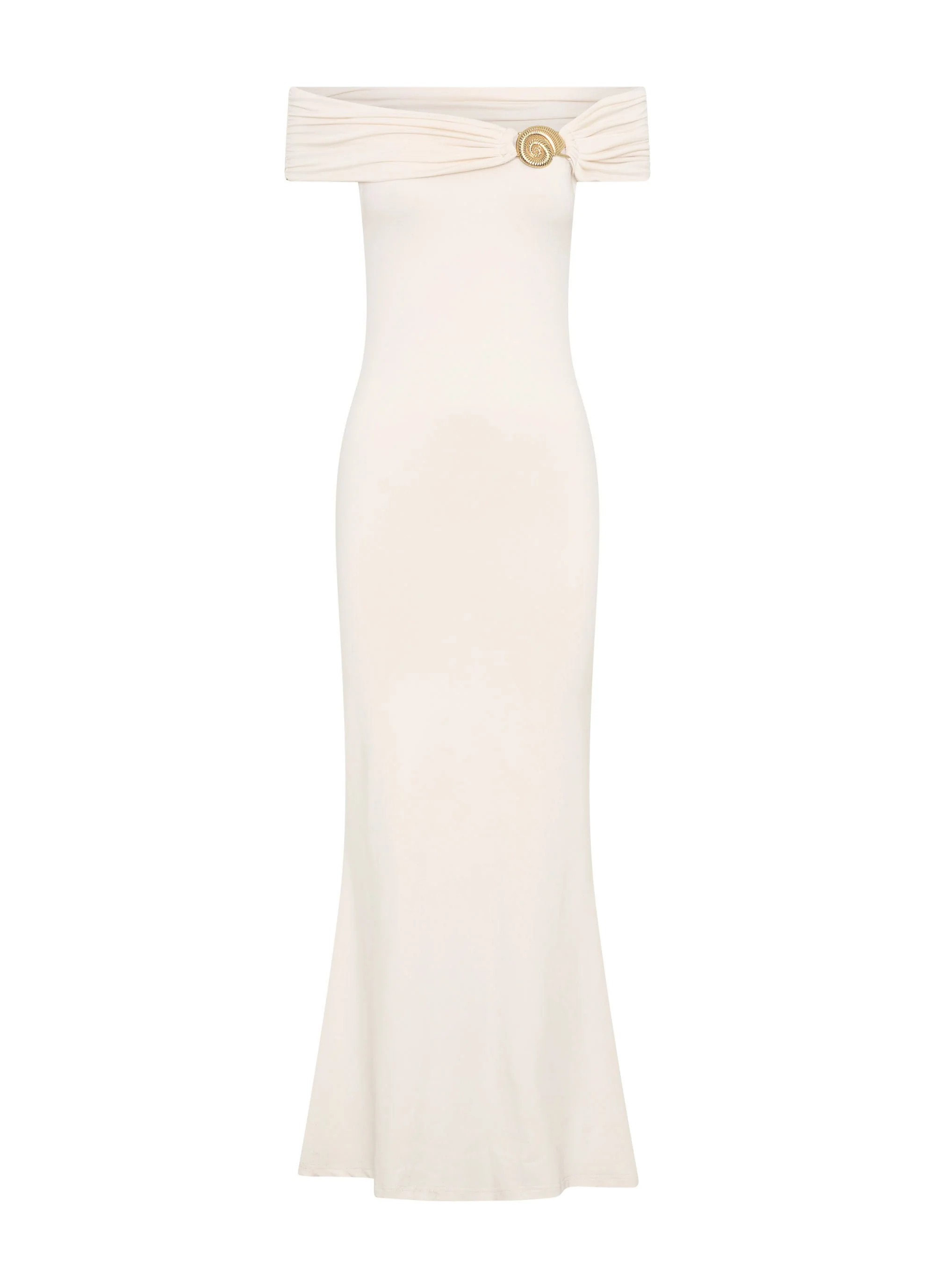 Illusion Maxi Dress - Ivory - Image 3