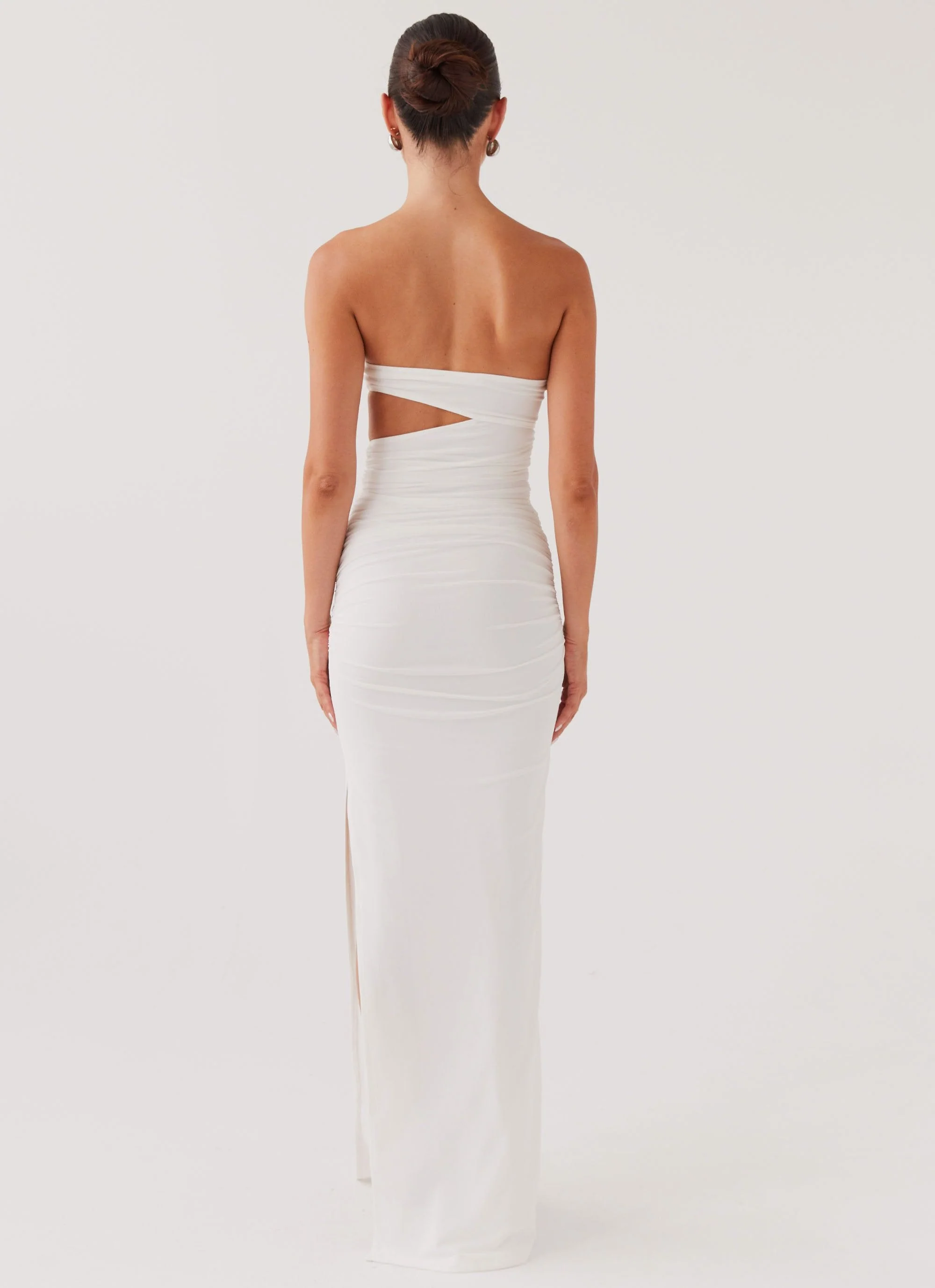 Into Pieces Mesh Maxi Dress - White - Image 4