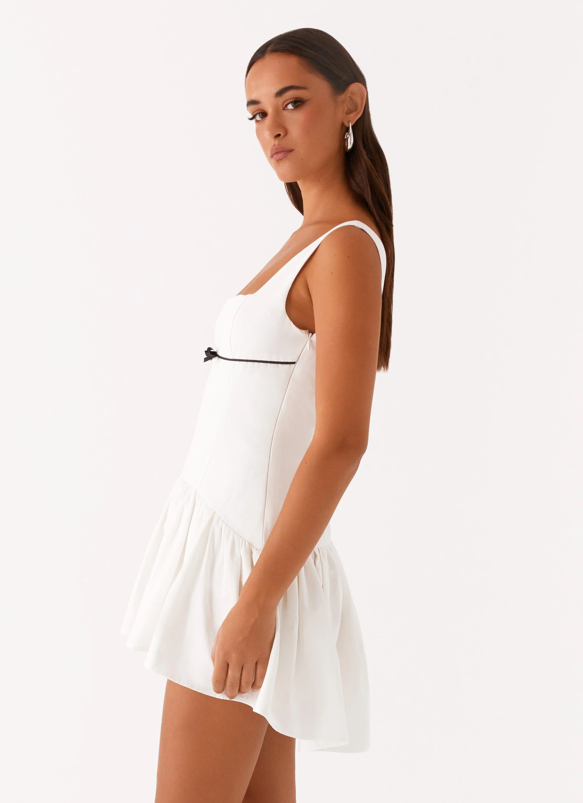 Jolene Mini Dress - White - Image 3