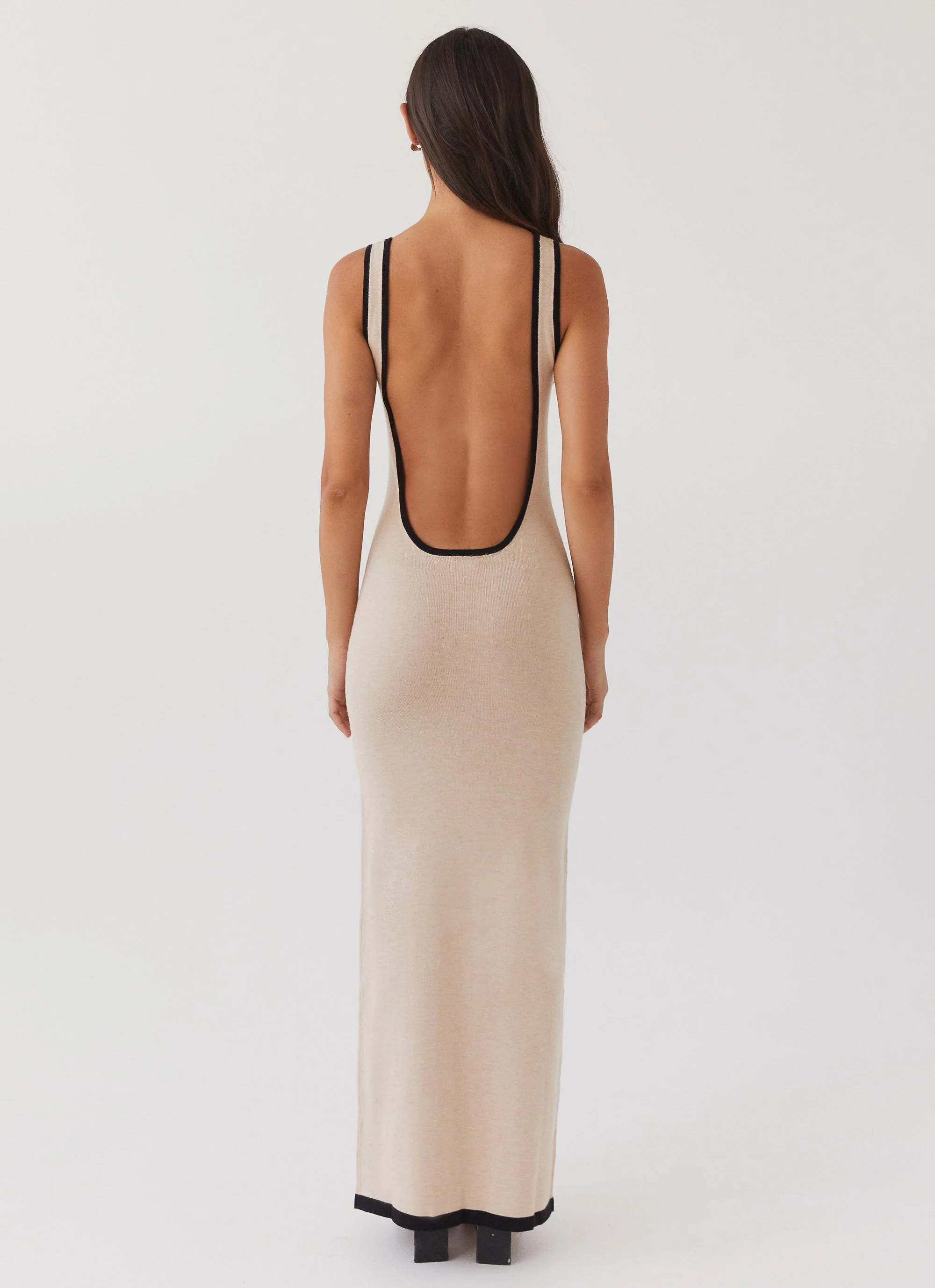 Lost In Paris Knit Maxi Dress - Tapioca - Image 3