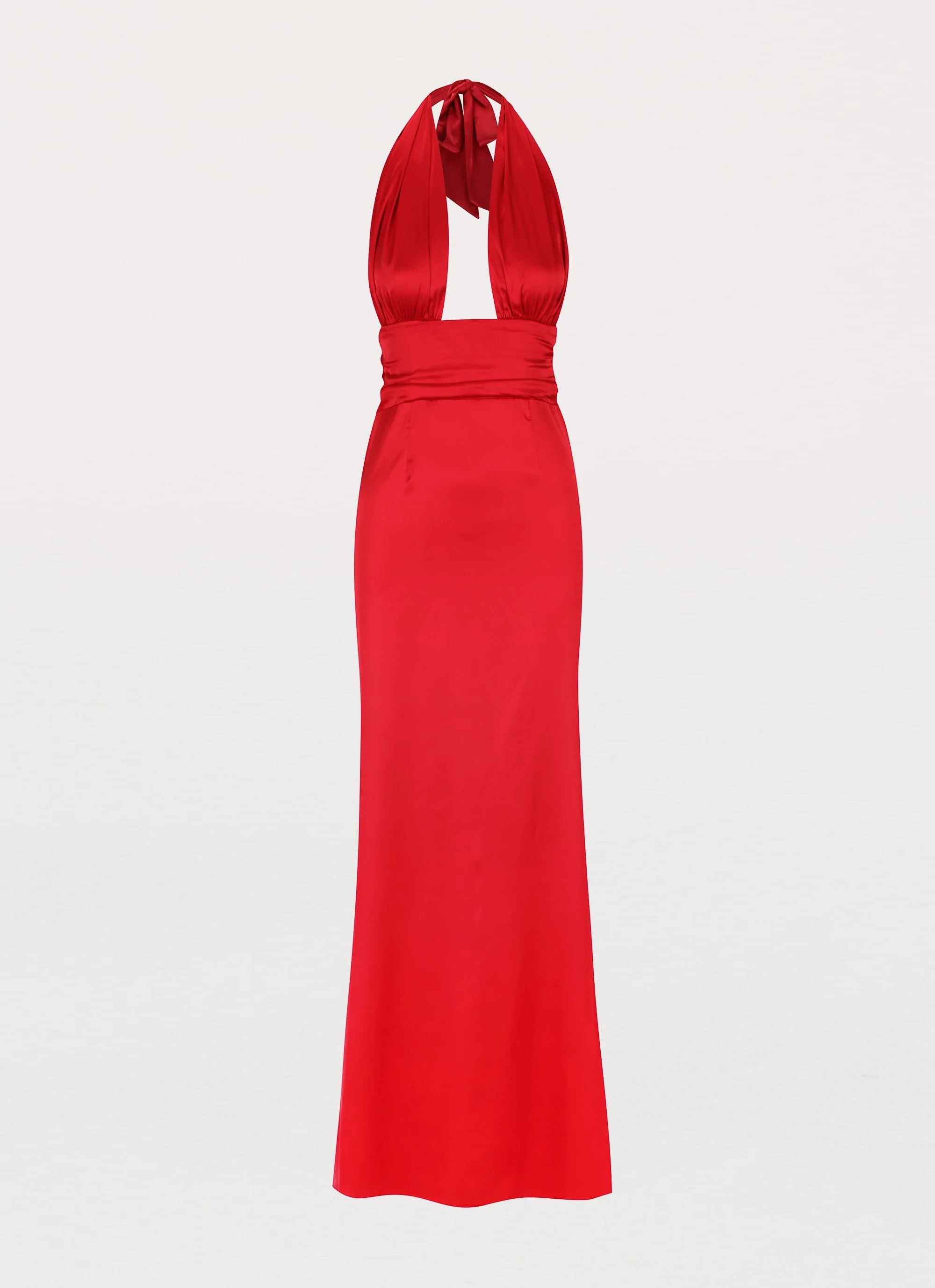 Lovelust Halterneck Maxi Dress - Red - Image 3