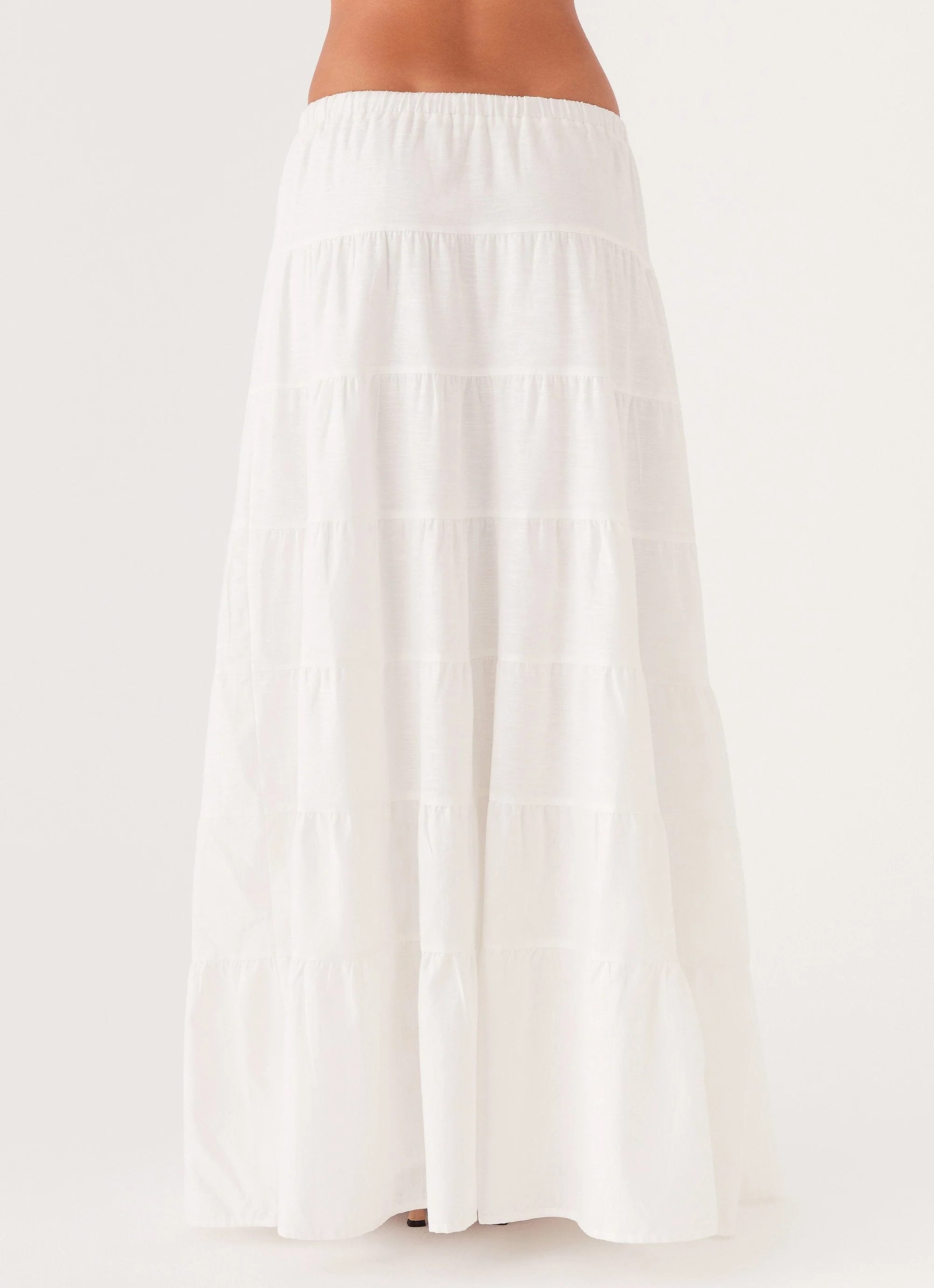 Mariella Linen Maxi Skirt - White - Image 5