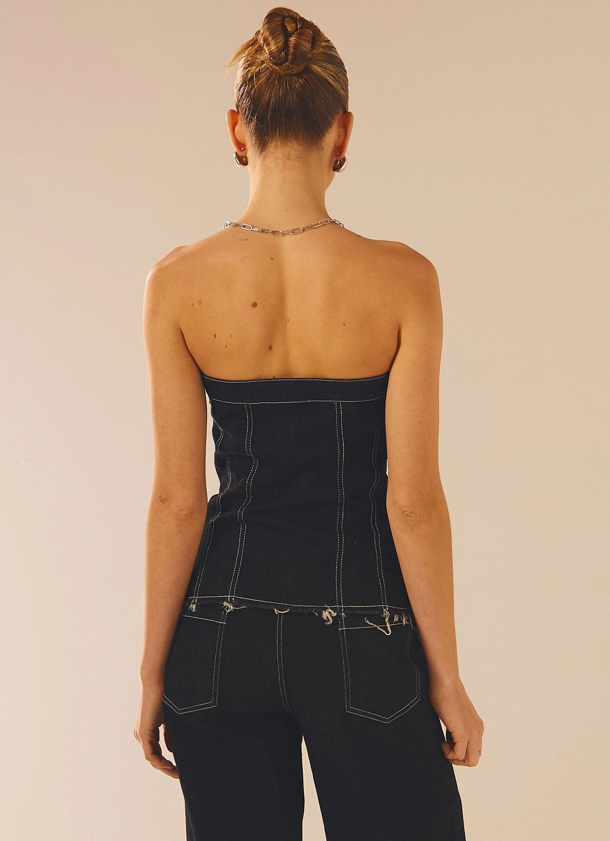 New York Nights Bustier Top - Indigo - Image 5