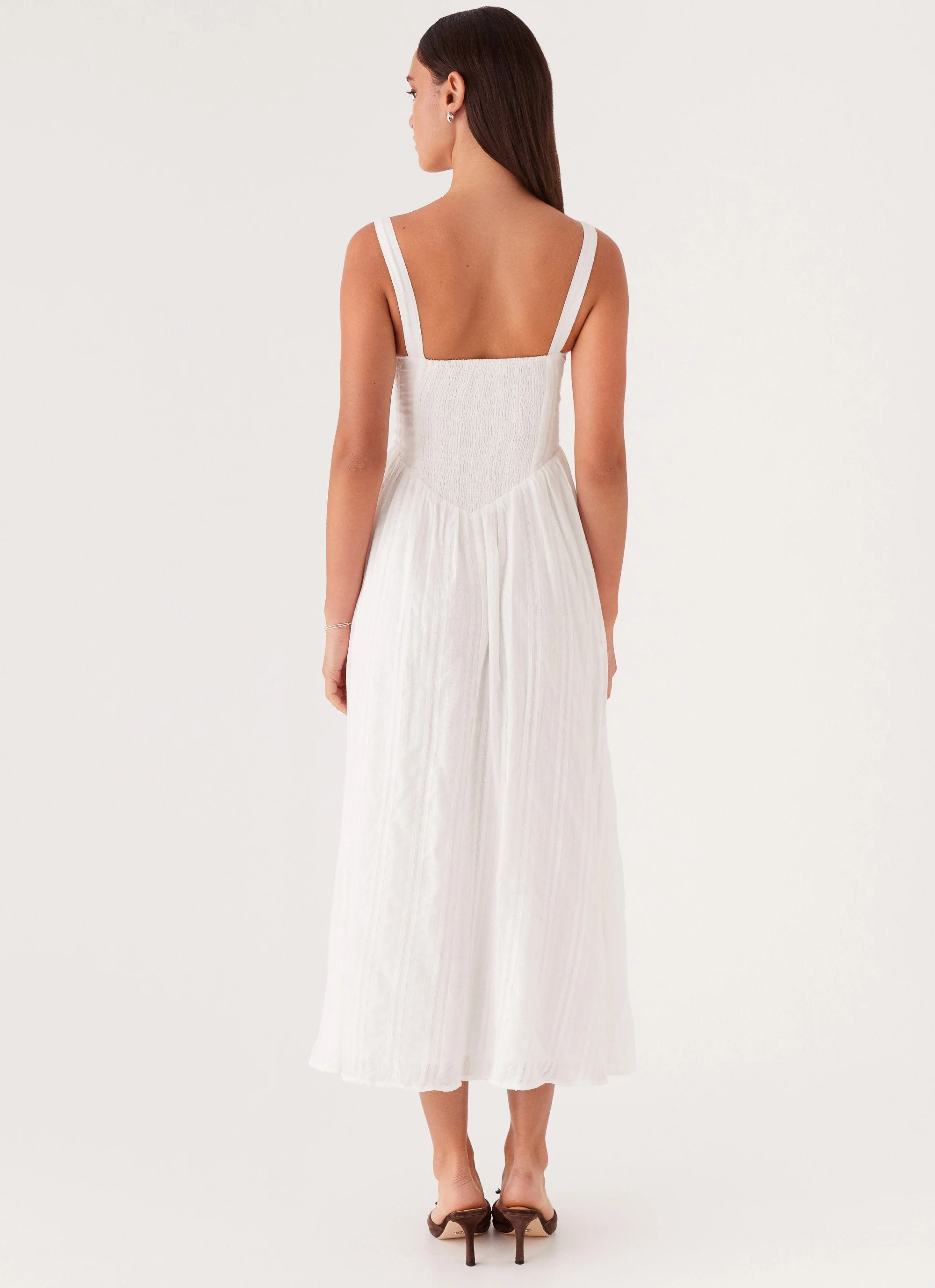Pascuelle Midi Dress - White - Image 5