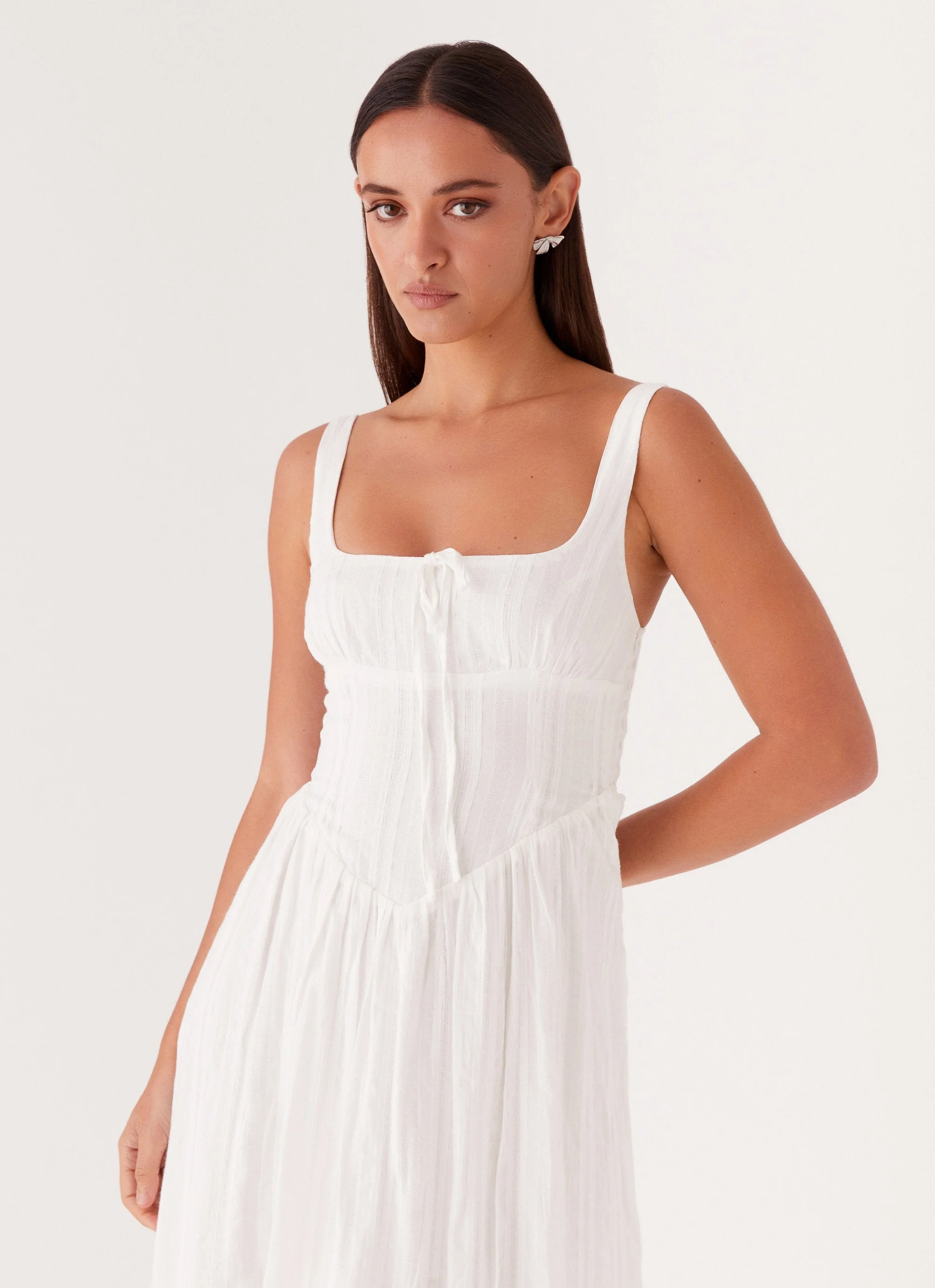 Pascuelle Midi Dress - White - Image 6