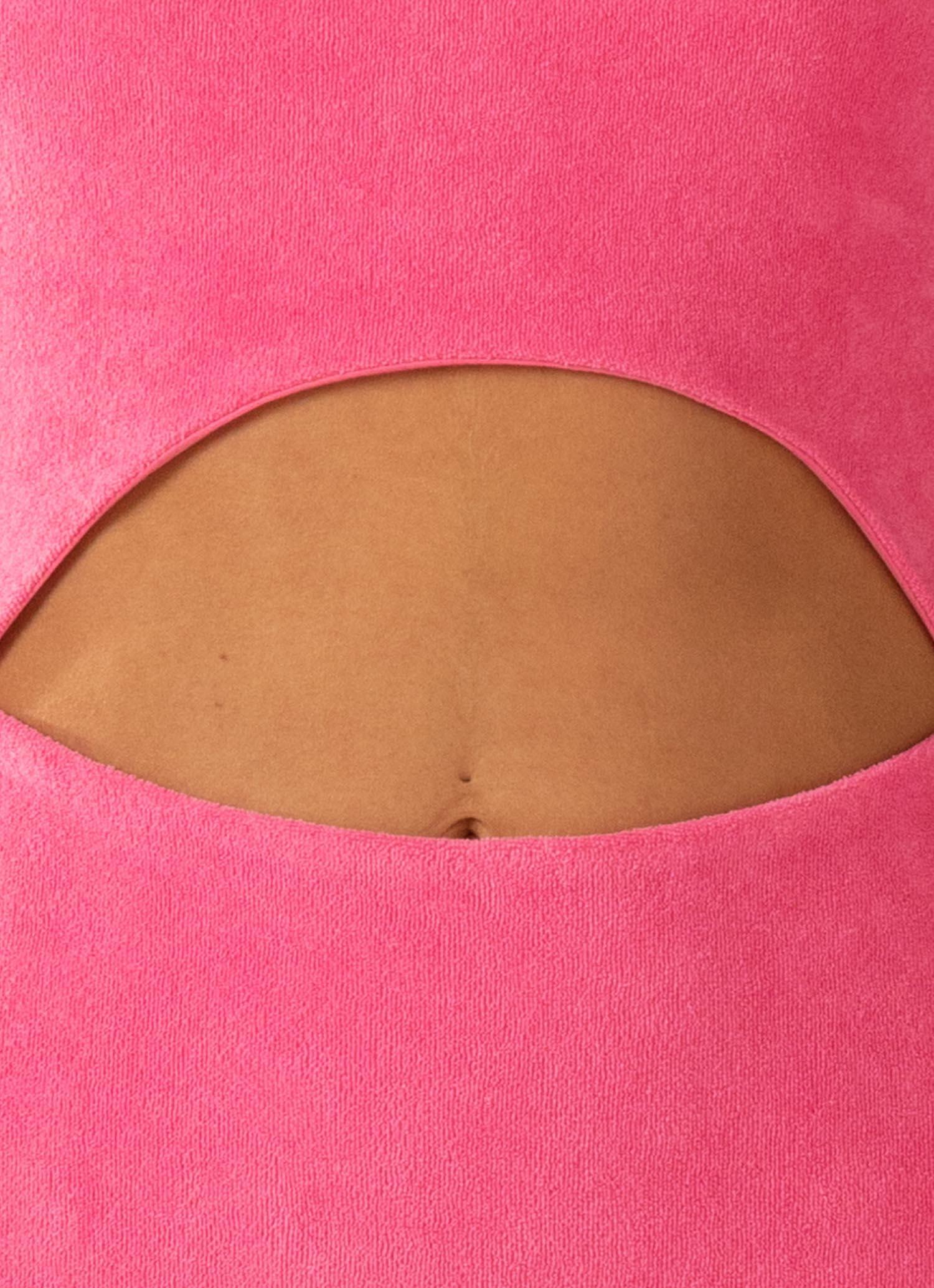 Poolside Fever Terry Jumpsuit - Perry Pink - Image 6