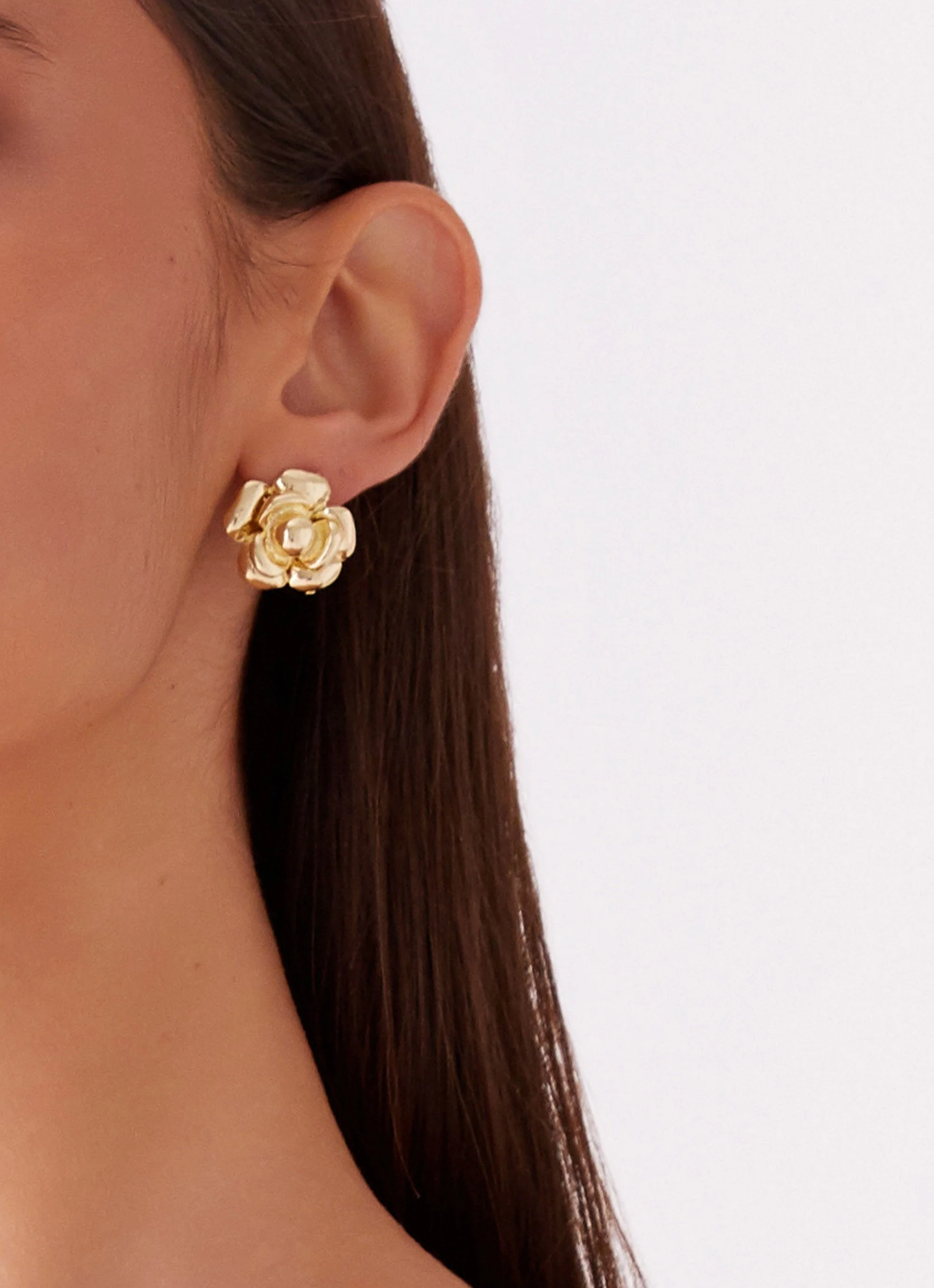 Pretty In Bloom Earrings - Gold - Image 3