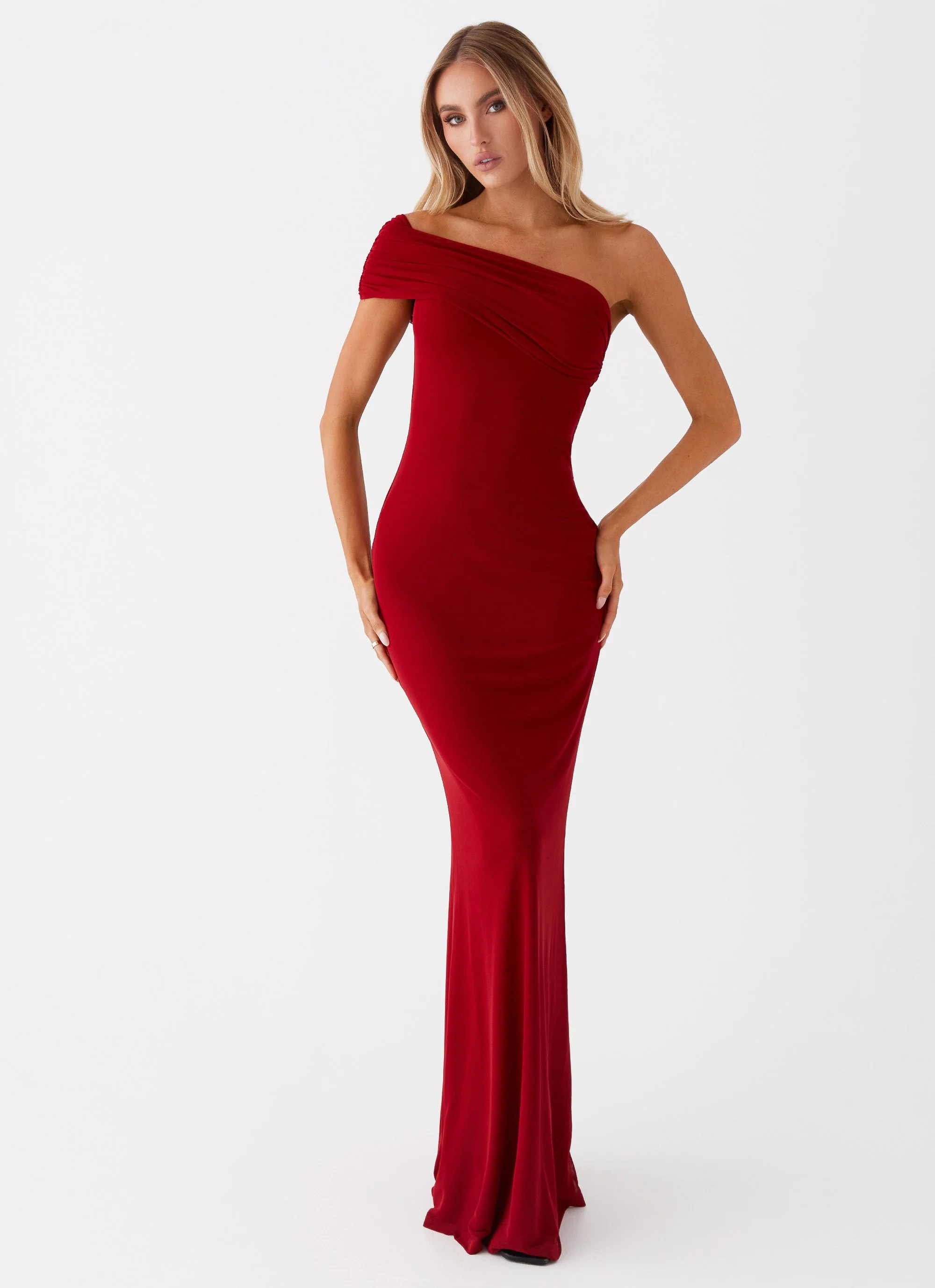 Reine Maxi Dress - Red - Image 4