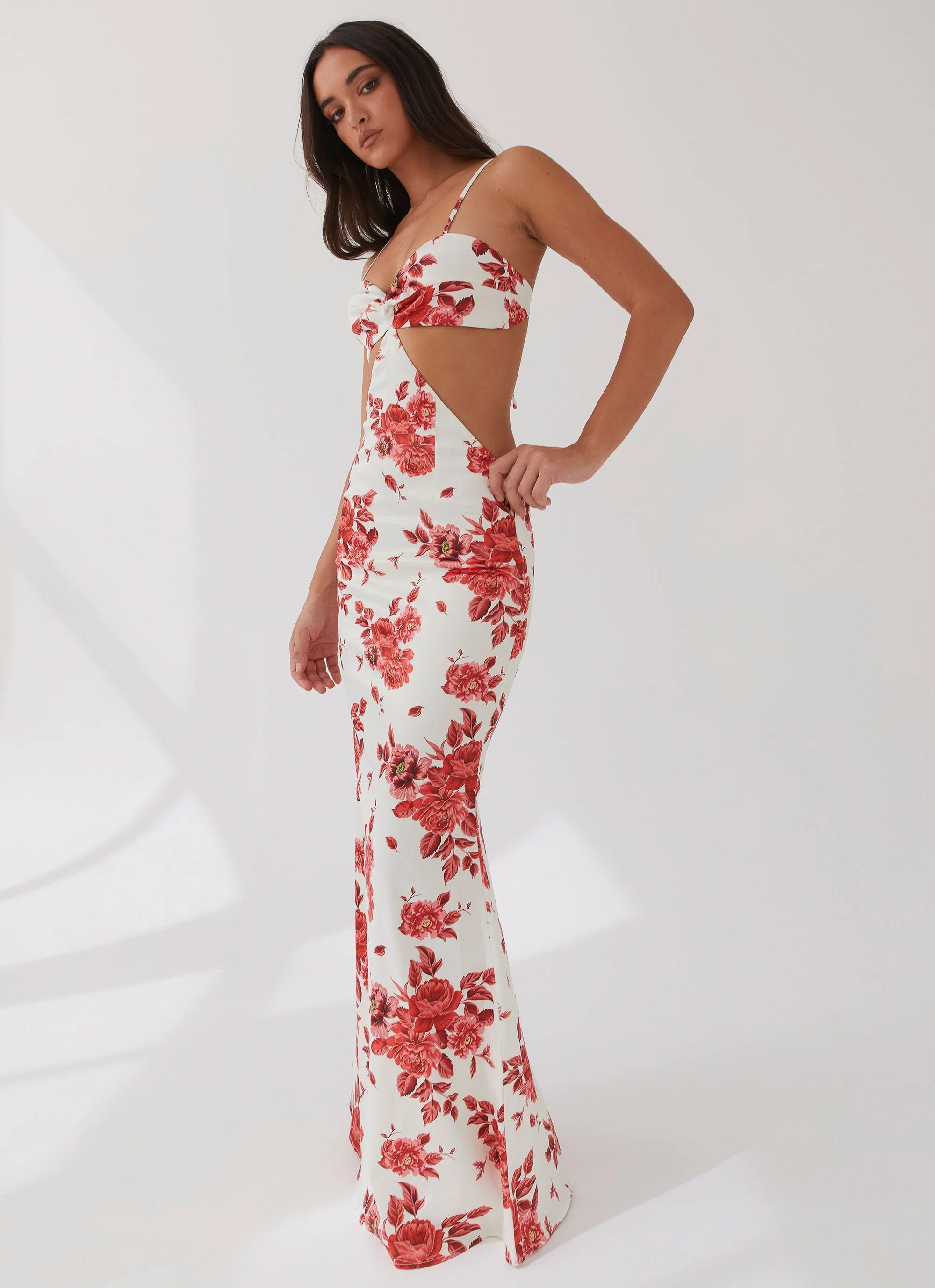 Rosie Satin Maxi Dress - Rosa Floria - Image 6