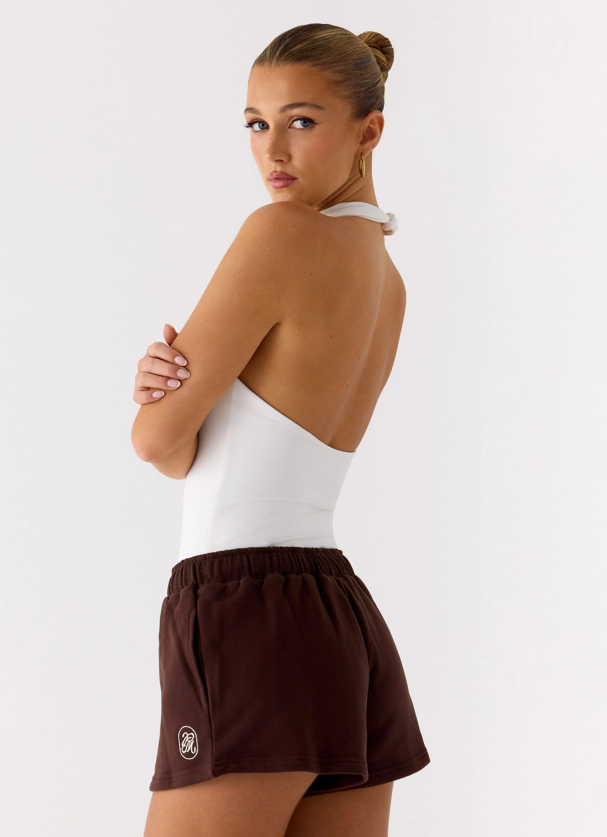 Signature Low Rise Sweatshorts - Chocolate - Image 8