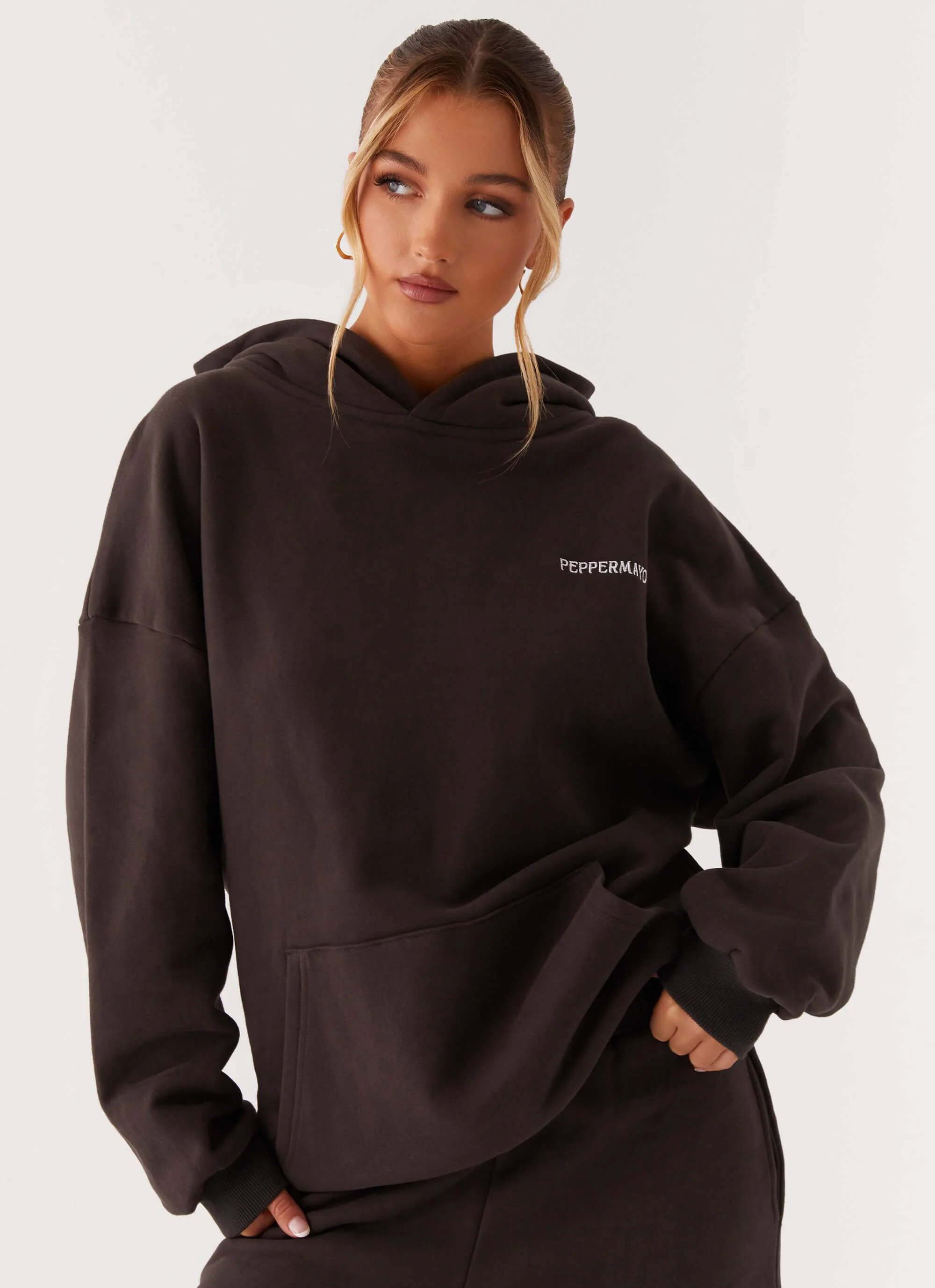 Signature Oversized Hoodie - Charcoal - Image 6