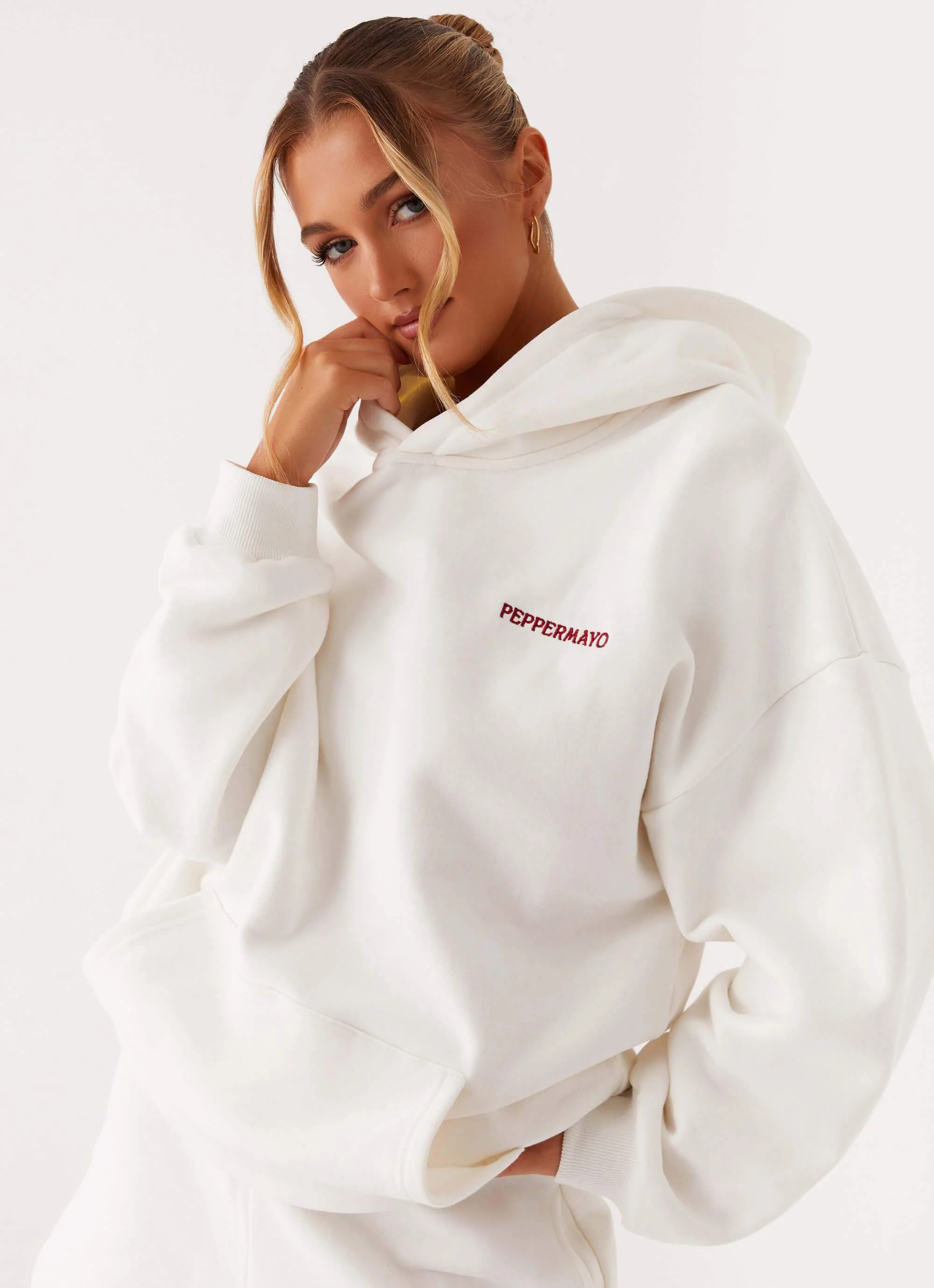 Signature Oversized Hoodie - Ivory - Image 6