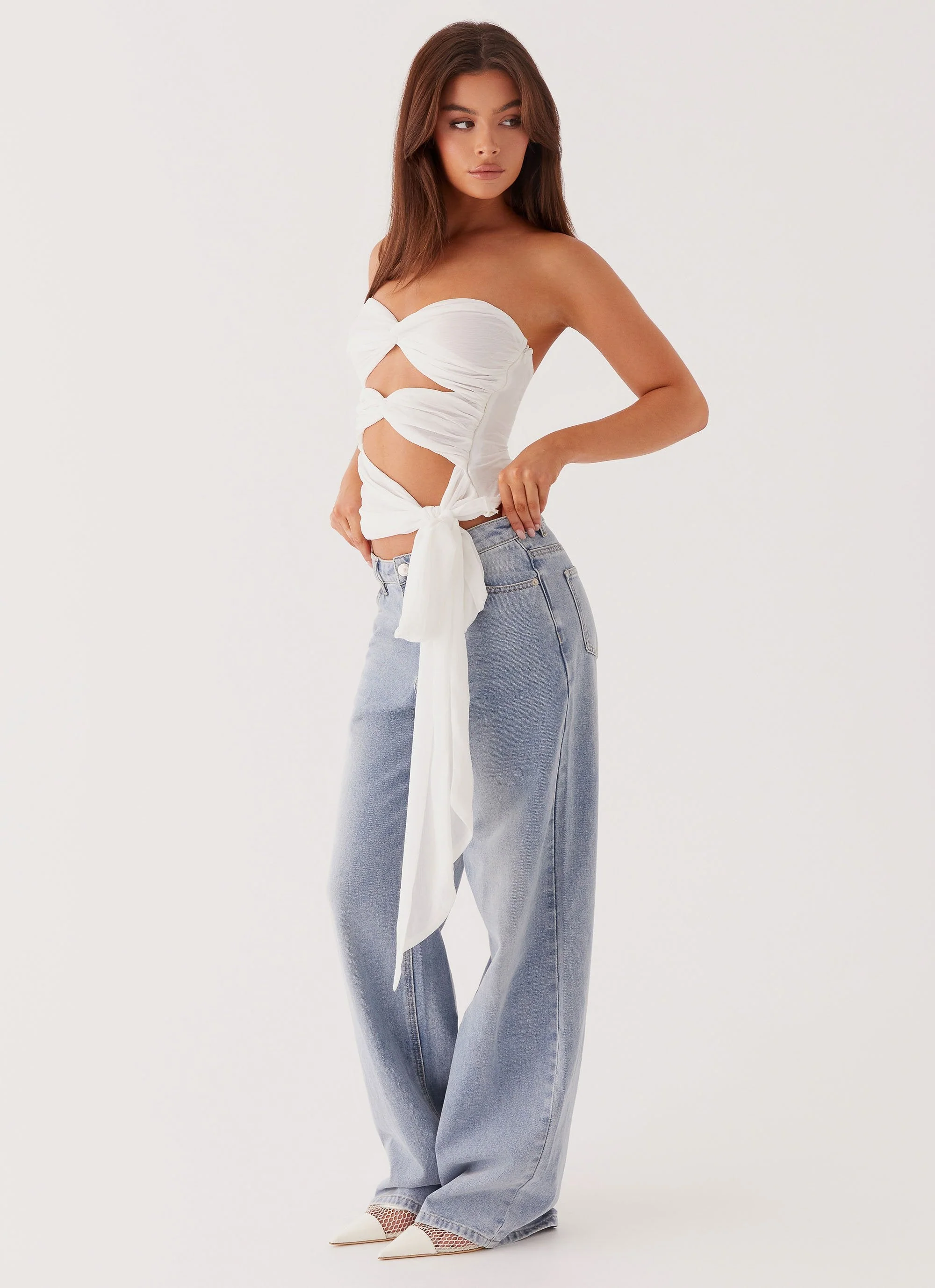 Sunlight Cascade Top - White - Image 3