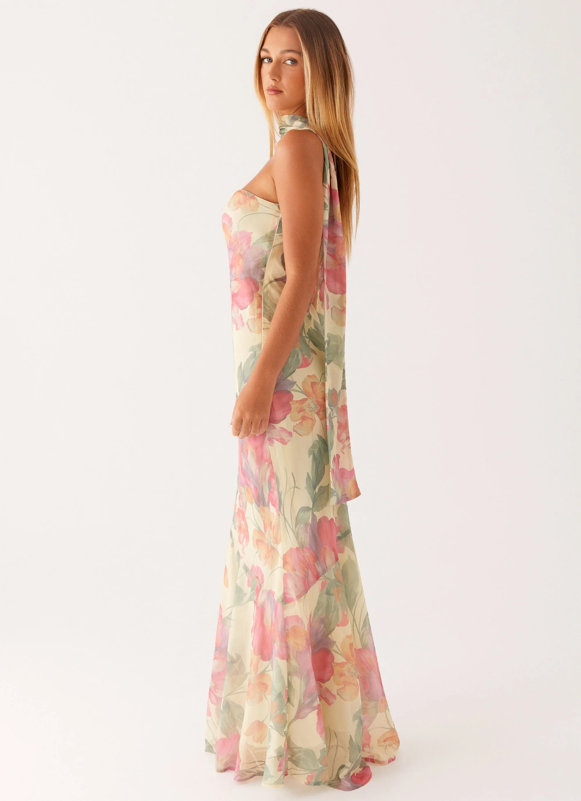 Under The Pagoda Maxi Dress - Yellow Peony - Image 3