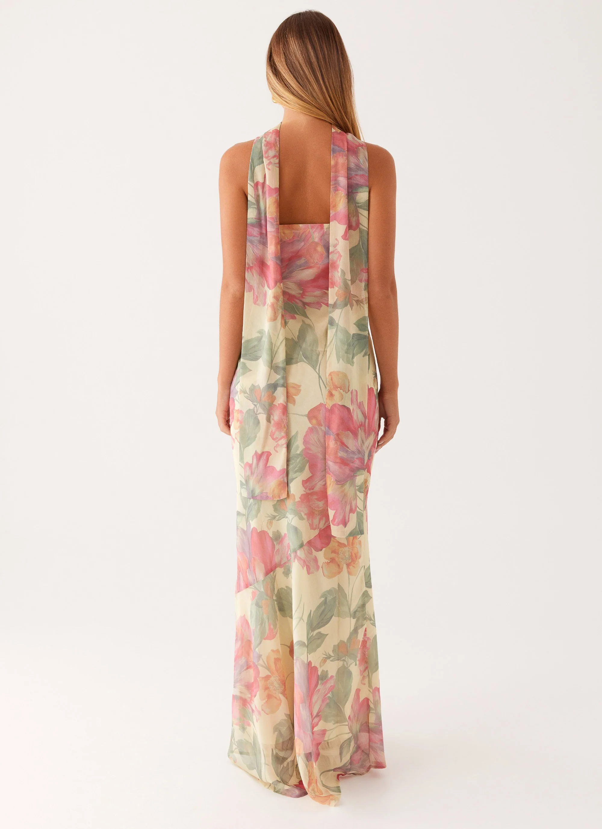 Under The Pagoda Maxi Dress - Yellow Peony - Image 4