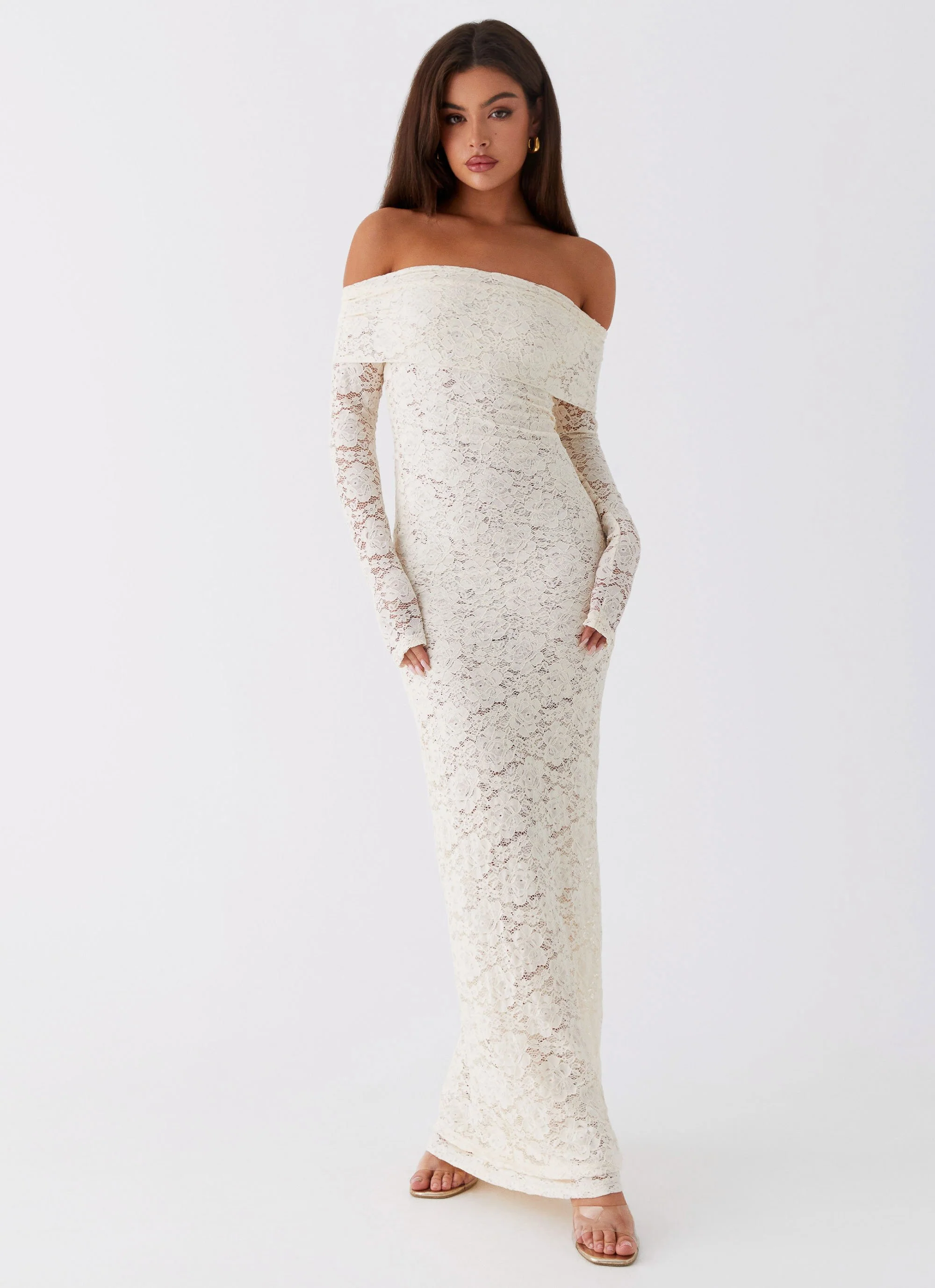 Yours Always Lace Maxi Dress - Ivory - Image 4