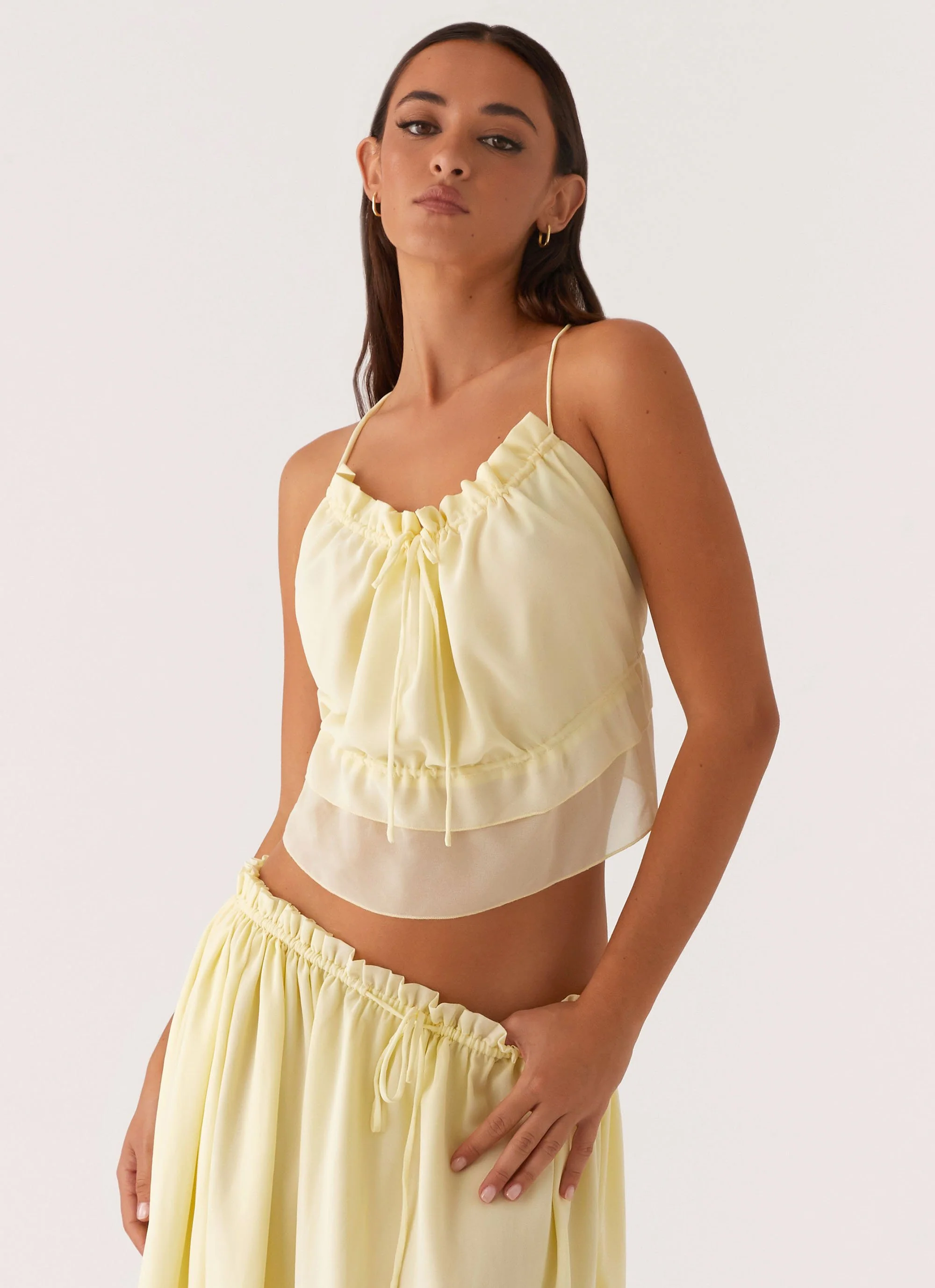 Zaya Backless Top - Yellow - Image 3